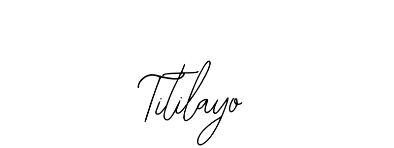 Use a signature maker to create a handwritten signature online. With this signature software, you can design (Bearetta-2O07w) your own signature for name Titilayo. Titilayo signature style 12 images and pictures png