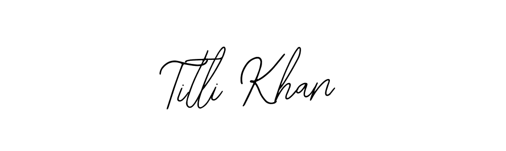 Similarly Bearetta-2O07w is the best handwritten signature design. Signature creator online .You can use it as an online autograph creator for name Titli Khan. Titli Khan signature style 12 images and pictures png