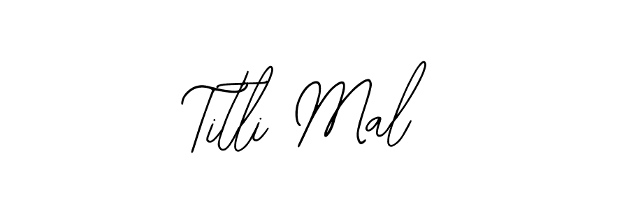 Similarly Bearetta-2O07w is the best handwritten signature design. Signature creator online .You can use it as an online autograph creator for name Titli Mal. Titli Mal signature style 12 images and pictures png