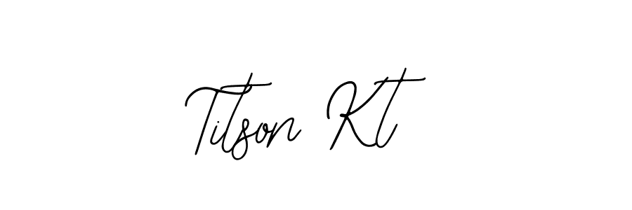 You can use this online signature creator to create a handwritten signature for the name Titson Kt. This is the best online autograph maker. Titson Kt signature style 12 images and pictures png