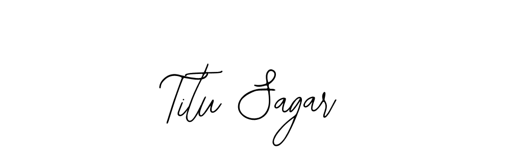 You should practise on your own different ways (Bearetta-2O07w) to write your name (Titu Sagar) in signature. don't let someone else do it for you. Titu Sagar signature style 12 images and pictures png