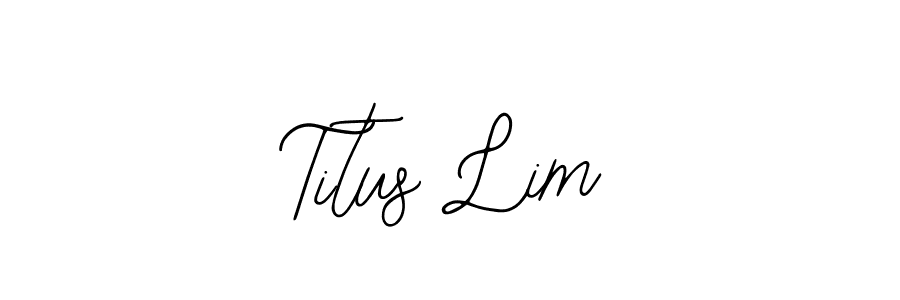 Also You can easily find your signature by using the search form. We will create Titus Lim name handwritten signature images for you free of cost using Bearetta-2O07w sign style. Titus Lim signature style 12 images and pictures png