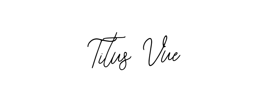 Use a signature maker to create a handwritten signature online. With this signature software, you can design (Bearetta-2O07w) your own signature for name Titus Vue. Titus Vue signature style 12 images and pictures png