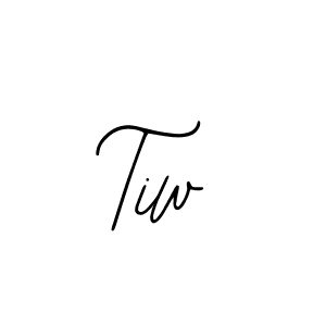 How to make Tiw signature? Bearetta-2O07w is a professional autograph style. Create handwritten signature for Tiw name. Tiw signature style 12 images and pictures png