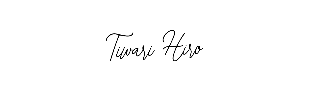 Use a signature maker to create a handwritten signature online. With this signature software, you can design (Bearetta-2O07w) your own signature for name Tiwari Hiro. Tiwari Hiro signature style 12 images and pictures png