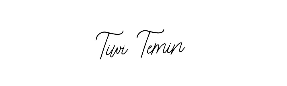 How to make Tiwi Temin name signature. Use Bearetta-2O07w style for creating short signs online. This is the latest handwritten sign. Tiwi Temin signature style 12 images and pictures png