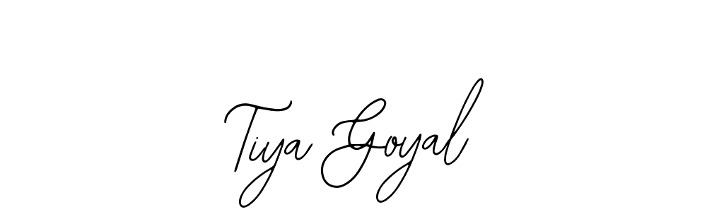 Similarly Bearetta-2O07w is the best handwritten signature design. Signature creator online .You can use it as an online autograph creator for name Tiya Goyal. Tiya Goyal signature style 12 images and pictures png