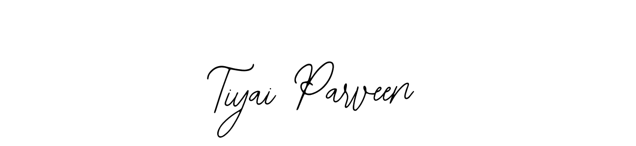 The best way (Bearetta-2O07w) to make a short signature is to pick only two or three words in your name. The name Tiyai Parveen include a total of six letters. For converting this name. Tiyai Parveen signature style 12 images and pictures png