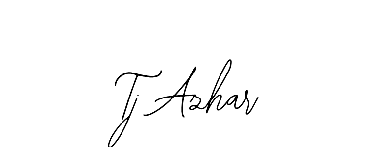 It looks lik you need a new signature style for name Tj Azhar. Design unique handwritten (Bearetta-2O07w) signature with our free signature maker in just a few clicks. Tj Azhar signature style 12 images and pictures png