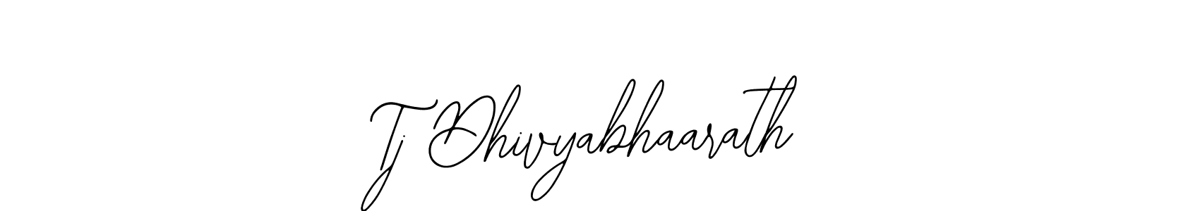 Create a beautiful signature design for name Tj Dhivyabhaarath. With this signature (Bearetta-2O07w) fonts, you can make a handwritten signature for free. Tj Dhivyabhaarath signature style 12 images and pictures png