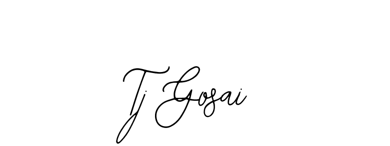 How to Draw Tj Gosai signature style? Bearetta-2O07w is a latest design signature styles for name Tj Gosai. Tj Gosai signature style 12 images and pictures png