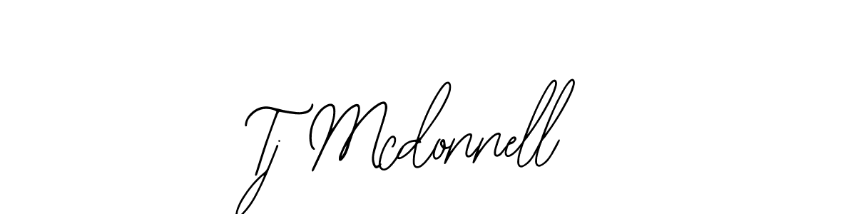 How to make Tj Mcdonnell name signature. Use Bearetta-2O07w style for creating short signs online. This is the latest handwritten sign. Tj Mcdonnell signature style 12 images and pictures png