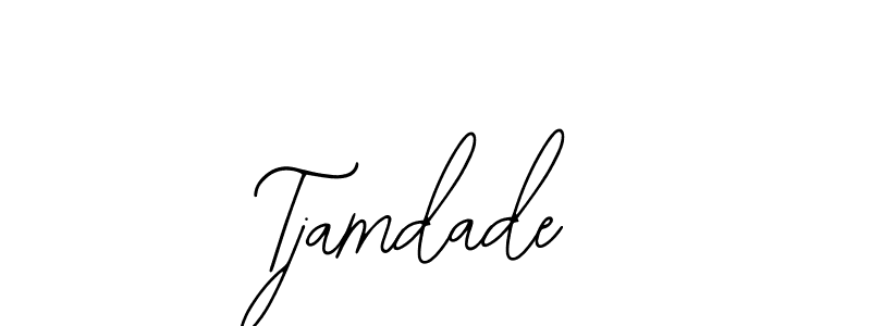 How to make Tjamdade name signature. Use Bearetta-2O07w style for creating short signs online. This is the latest handwritten sign. Tjamdade signature style 12 images and pictures png