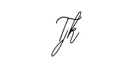 The Bearetta-2O07w handwriting style adds charm and authenticity to name Tjk. A wonderful choice for personal thank-you notes. Tjk signature style 12 images and pictures png