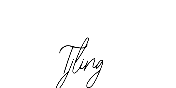 Use a signature maker to create a handwritten signature online. With this signature software, you can design (Bearetta-2O07w) your own signature for name Tjling. Tjling signature style 12 images and pictures png