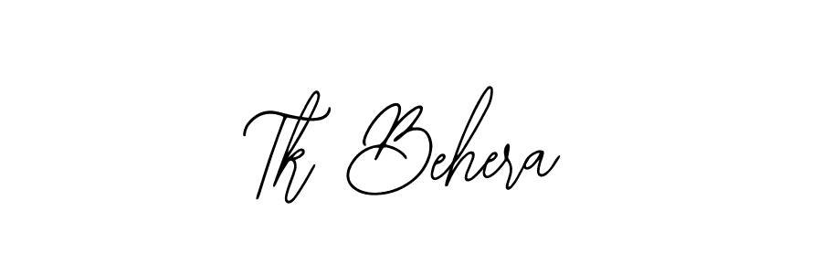 Design your own signature with our free online signature maker. With this signature software, you can create a handwritten (Bearetta-2O07w) signature for name Tk Behera. Tk Behera signature style 12 images and pictures png