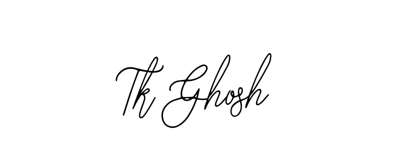 Use a signature maker to create a handwritten signature online. With this signature software, you can design (Bearetta-2O07w) your own signature for name Tk Ghosh. Tk Ghosh signature style 12 images and pictures png