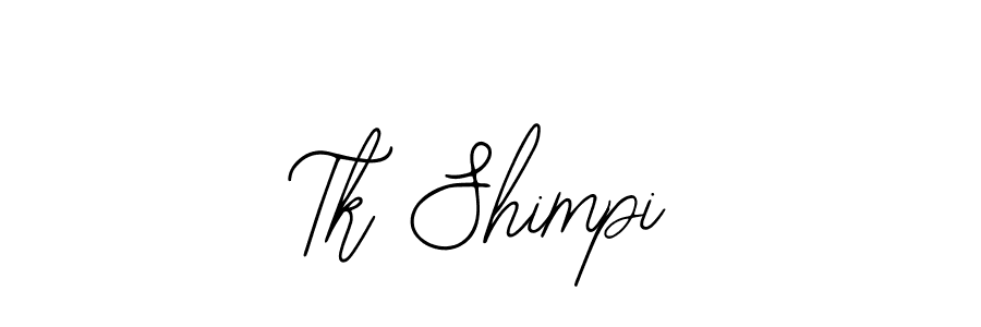 Use a signature maker to create a handwritten signature online. With this signature software, you can design (Bearetta-2O07w) your own signature for name Tk Shimpi. Tk Shimpi signature style 12 images and pictures png