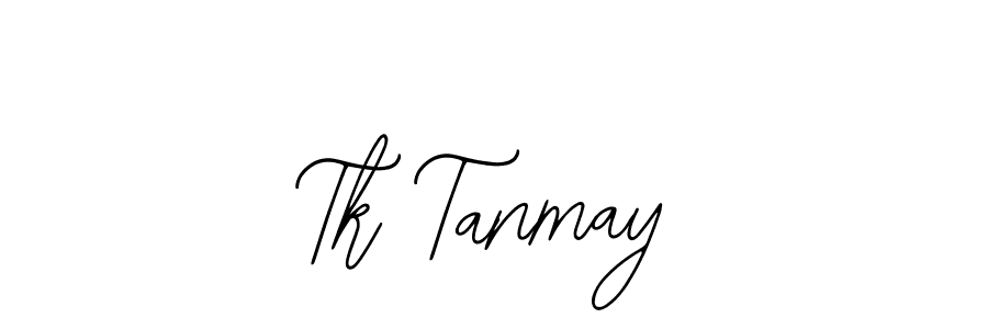 Make a beautiful signature design for name Tk Tanmay. With this signature (Bearetta-2O07w) style, you can create a handwritten signature for free. Tk Tanmay signature style 12 images and pictures png