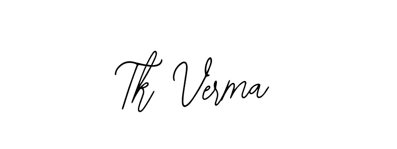 It looks lik you need a new signature style for name Tk Verma. Design unique handwritten (Bearetta-2O07w) signature with our free signature maker in just a few clicks. Tk Verma signature style 12 images and pictures png