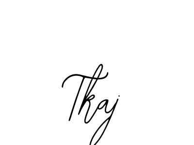How to make Tkaj name signature. Use Bearetta-2O07w style for creating short signs online. This is the latest handwritten sign. Tkaj signature style 12 images and pictures png