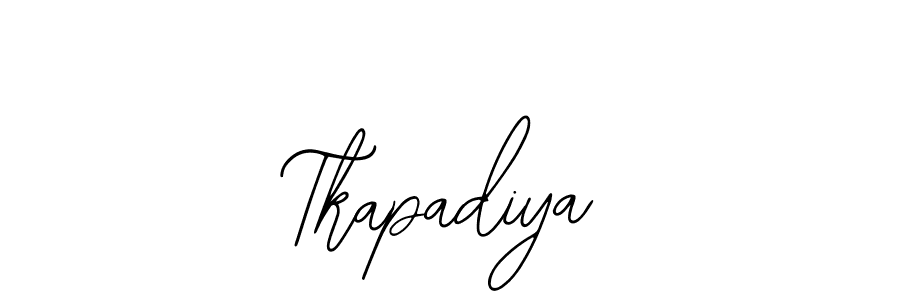 Design your own signature with our free online signature maker. With this signature software, you can create a handwritten (Bearetta-2O07w) signature for name Tkapadiya. Tkapadiya signature style 12 images and pictures png