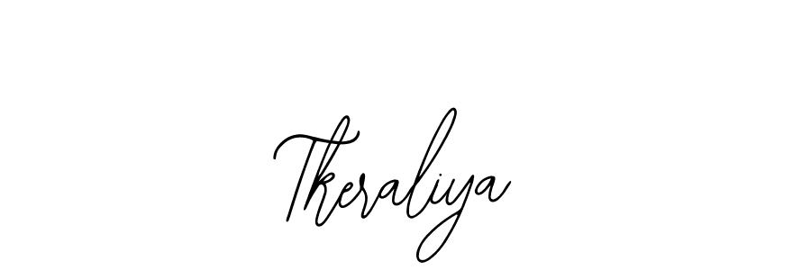 Similarly Bearetta-2O07w is the best handwritten signature design. Signature creator online .You can use it as an online autograph creator for name Tkeraliya. Tkeraliya signature style 12 images and pictures png