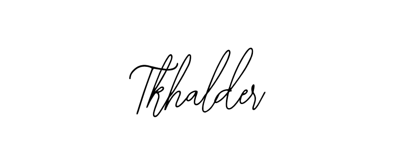 Design your own signature with our free online signature maker. With this signature software, you can create a handwritten (Bearetta-2O07w) signature for name Tkhalder. Tkhalder signature style 12 images and pictures png