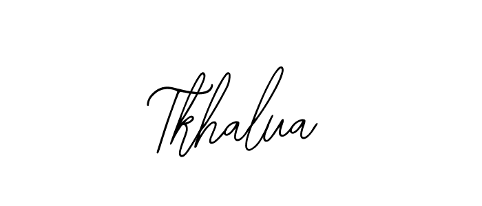 Also You can easily find your signature by using the search form. We will create Tkhalua name handwritten signature images for you free of cost using Bearetta-2O07w sign style. Tkhalua signature style 12 images and pictures png