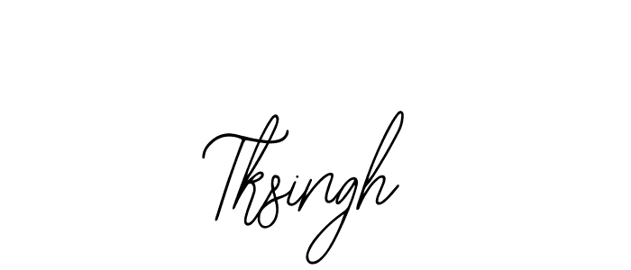 Create a beautiful signature design for name Tksingh. With this signature (Bearetta-2O07w) fonts, you can make a handwritten signature for free. Tksingh signature style 12 images and pictures png