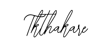 A classic penmanship look for Tkthakare. The Bearetta-2O07w font brings timeless elegance and confidence to every signed document. Tkthakare signature style 12 images and pictures png