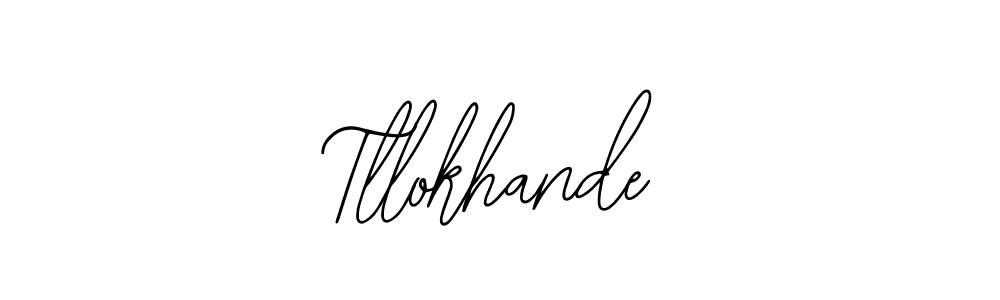 Design your own signature with our free online signature maker. With this signature software, you can create a handwritten (Bearetta-2O07w) signature for name Tllokhande. Tllokhande signature style 12 images and pictures png