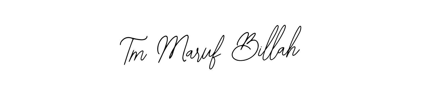 if you are searching for the best signature style for your name Tm Maruf Billah. so please give up your signature search. here we have designed multiple signature styles  using Bearetta-2O07w. Tm Maruf Billah signature style 12 images and pictures png