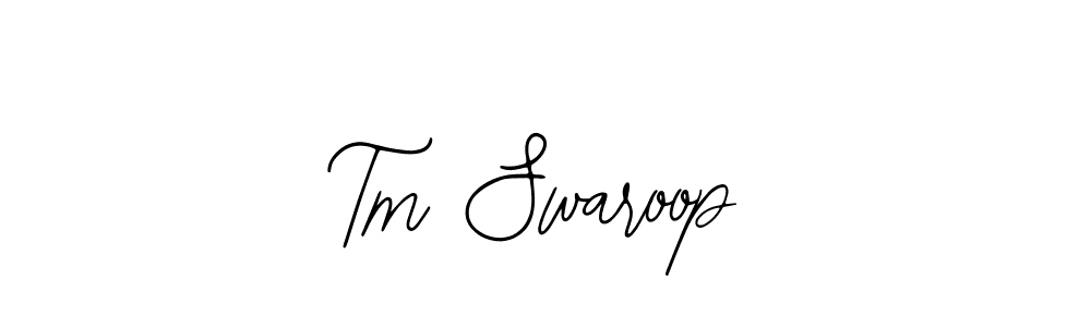 Design your own signature with our free online signature maker. With this signature software, you can create a handwritten (Bearetta-2O07w) signature for name Tm Swaroop. Tm Swaroop signature style 12 images and pictures png