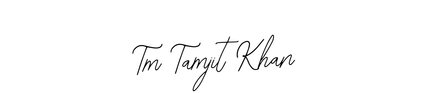 Similarly Bearetta-2O07w is the best handwritten signature design. Signature creator online .You can use it as an online autograph creator for name Tm Tamjit Khan. Tm Tamjit Khan signature style 12 images and pictures png