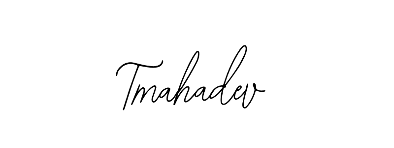 How to make Tmahadev name signature. Use Bearetta-2O07w style for creating short signs online. This is the latest handwritten sign. Tmahadev signature style 12 images and pictures png