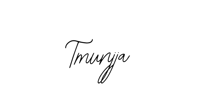 The best way (Bearetta-2O07w) to make a short signature is to pick only two or three words in your name. The name Tmunjja include a total of six letters. For converting this name. Tmunjja signature style 12 images and pictures png