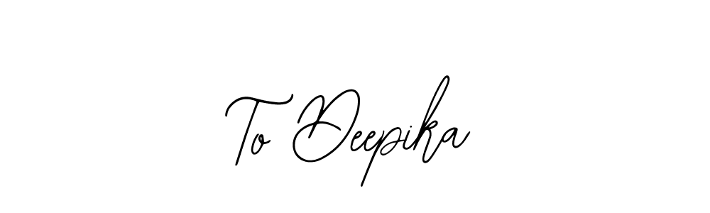 Make a beautiful signature design for name To Deepika. With this signature (Bearetta-2O07w) style, you can create a handwritten signature for free. To Deepika signature style 12 images and pictures png