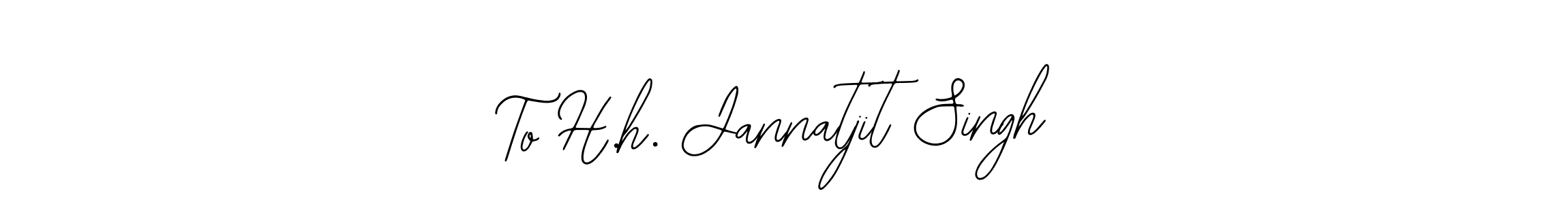 You can use this online signature creator to create a handwritten signature for the name To H.h. Jannatjit Singh. This is the best online autograph maker. To H.h. Jannatjit Singh signature style 12 images and pictures png