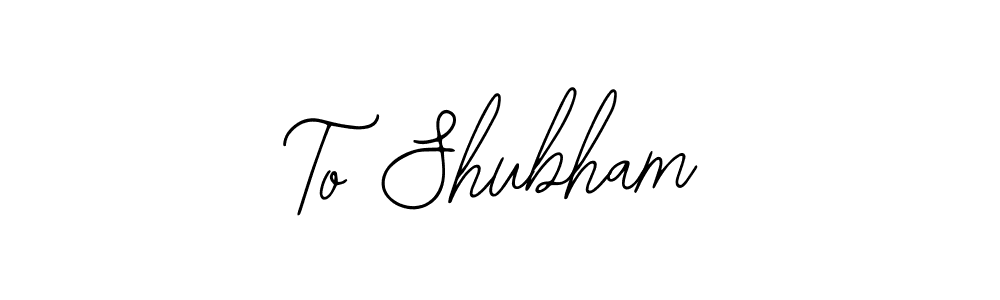 Also You can easily find your signature by using the search form. We will create To Shubham name handwritten signature images for you free of cost using Bearetta-2O07w sign style. To Shubham signature style 12 images and pictures png