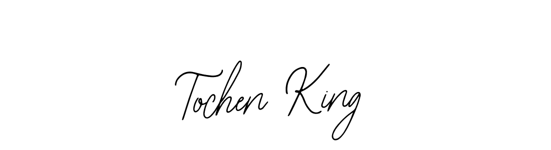 How to make Tochen King name signature. Use Bearetta-2O07w style for creating short signs online. This is the latest handwritten sign. Tochen King signature style 12 images and pictures png