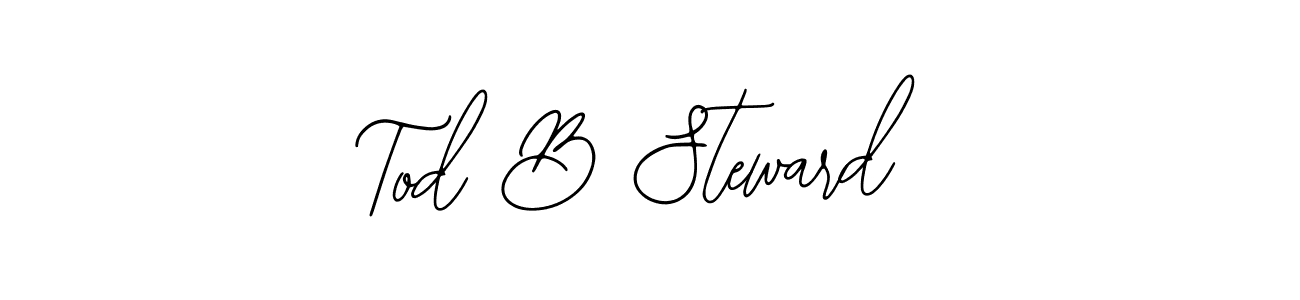 Make a short Tod B Steward signature style. Manage your documents anywhere anytime using Bearetta-2O07w. Create and add eSignatures, submit forms, share and send files easily. Tod B Steward signature style 12 images and pictures png