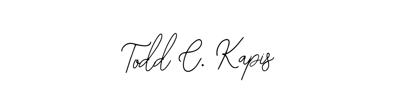 Create a beautiful signature design for name Todd C. Kapis. With this signature (Bearetta-2O07w) fonts, you can make a handwritten signature for free. Todd C. Kapis signature style 12 images and pictures png