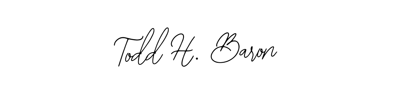 Todd H. Baron stylish signature style. Best Handwritten Sign (Bearetta-2O07w) for my name. Handwritten Signature Collection Ideas for my name Todd H. Baron. Todd H. Baron signature style 12 images and pictures png