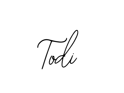 Make a beautiful signature design for name Todi. With this signature (Bearetta-2O07w) style, you can create a handwritten signature for free. Todi signature style 12 images and pictures png