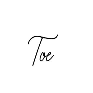 You should practise on your own different ways (Bearetta-2O07w) to write your name (Toe) in signature. don't let someone else do it for you. Toe signature style 12 images and pictures png