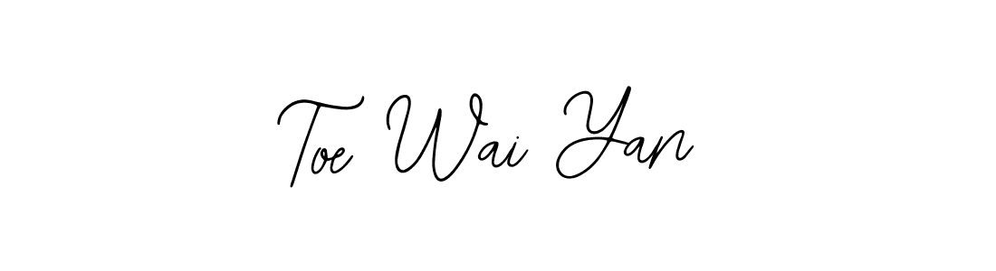 Similarly Bearetta-2O07w is the best handwritten signature design. Signature creator online .You can use it as an online autograph creator for name Toe Wai Yan. Toe Wai Yan signature style 12 images and pictures png