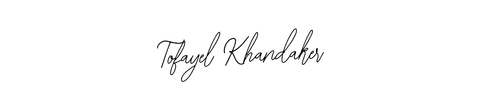 Create a beautiful signature design for name Tofayel Khandaker. With this signature (Bearetta-2O07w) fonts, you can make a handwritten signature for free. Tofayel Khandaker signature style 12 images and pictures png
