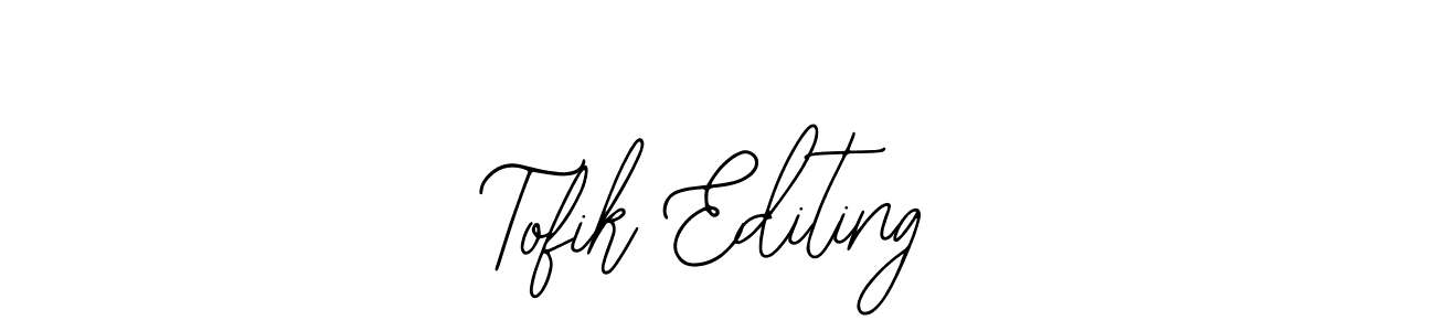 Make a beautiful signature design for name Tofik Editing. With this signature (Bearetta-2O07w) style, you can create a handwritten signature for free. Tofik Editing signature style 12 images and pictures png