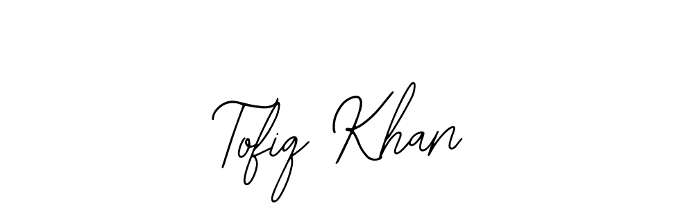 How to Draw Tofiq Khan signature style? Bearetta-2O07w is a latest design signature styles for name Tofiq Khan. Tofiq Khan signature style 12 images and pictures png